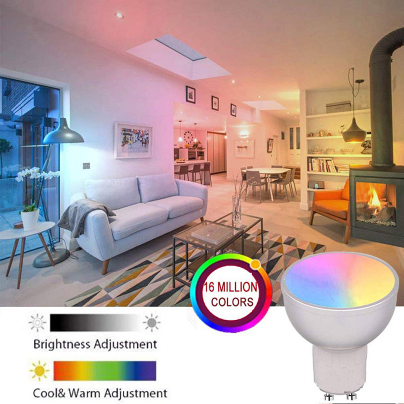 GU10 WiFi Smart LED Bulb Lights RGBW Color Changing